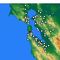 Nearby Forecast Locations - Daly - Mapa