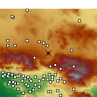 Nearby Forecast Locations - Hesperia - Mapa