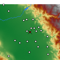 Nearby Forecast Locations - Kingsburg - Mapa