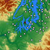 Nearby Forecast Locations - Lakebay - Mapa