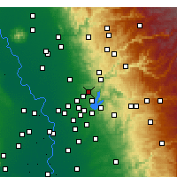 Nearby Forecast Locations - Loomis - Mapa