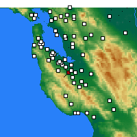 Nearby Forecast Locations - Los Altos - Mapa
