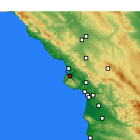Nearby Forecast Locations - Los Osos - Mapa