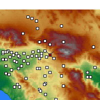 Nearby Forecast Locations - Mentone - Mapa