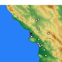 Nearby Forecast Locations - Morro Bay - Mapa