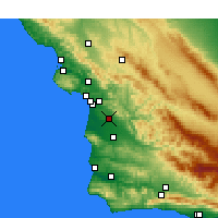 Nearby Forecast Locations - Nipomo - Mapa