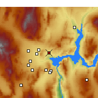 Nearby Forecast Locations - North Las Vegas - Mapa