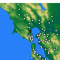 Nearby Forecast Locations - Novato - Mapa