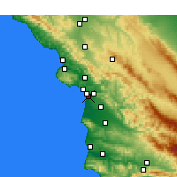 Nearby Forecast Locations - Oceano - Mapa