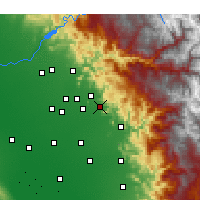 Nearby Forecast Locations - Orosi - Mapa