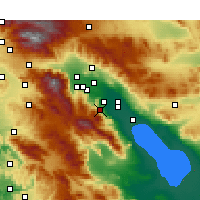 Nearby Forecast Locations - Palm Desert - Mapa