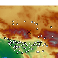 Nearby Forecast Locations - Phelan - Mapa