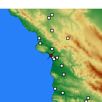 Nearby Forecast Locations - Pismo Beach - Mapa