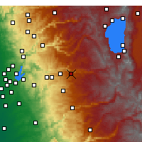 Nearby Forecast Locations - Pollock Pines - Mapa