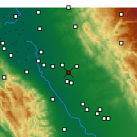 Nearby Forecast Locations - Riverbank - Mapa