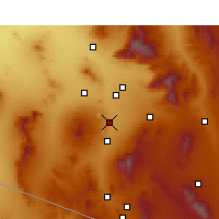 Nearby Forecast Locations - Sahuarita - Mapa