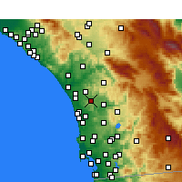 Nearby Forecast Locations - San Marcos - Mapa