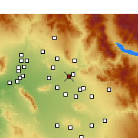 Nearby Forecast Locations - Scottsdale - Mapa