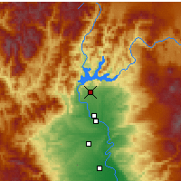 Nearby Forecast Locations - Shasta Lake - Mapa