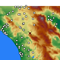 Nearby Forecast Locations - Temecula - Mapa