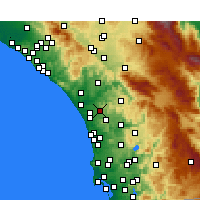 Nearby Forecast Locations - Vista - Mapa