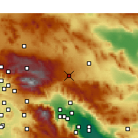 Nearby Forecast Locations - Yucca Valley - Mapa