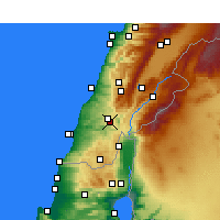Nearby Forecast Locations - Qana - Mapa
