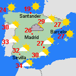 Pronóstico lun, 03-10 España
