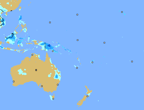Precipitación (3 h) Australia!