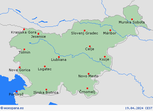  Eslovenia Europa Mapas de pronósticos