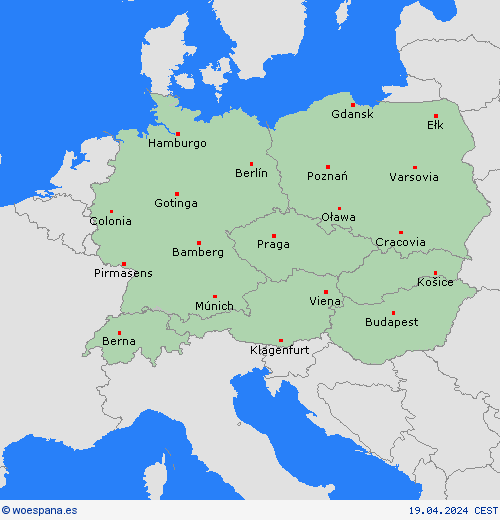   Europa Mapas de pronósticos