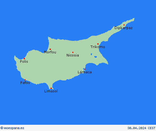  Chipre Europa Mapas de pronósticos
