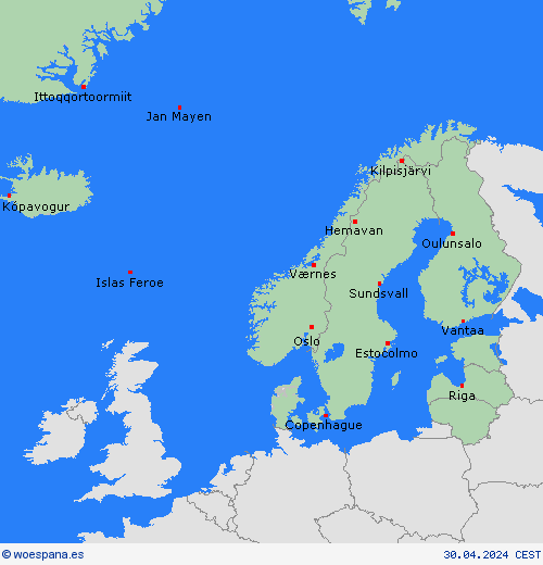   Europa Mapas de pronósticos