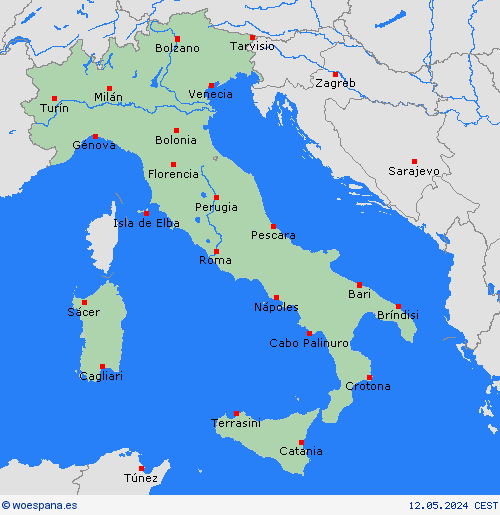  Italia Europa Mapas de pronósticos