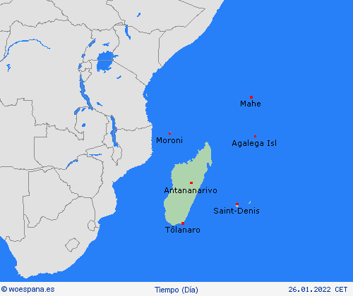 visión general  África Mapas de pronósticos