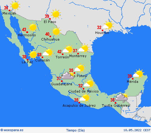 visión general México Centroamérica Mapas de pronósticos