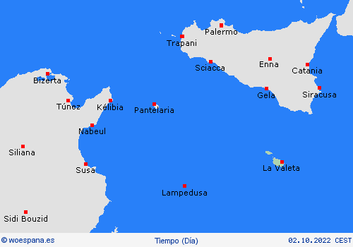 visión general Malta Europa Mapas de pronósticos