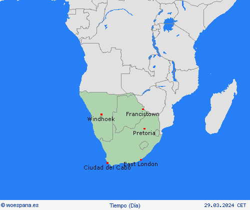 visión general  África Mapas de pronósticos