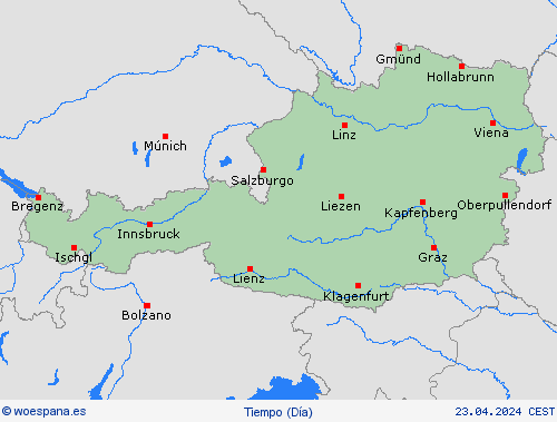 visión general Austria Europa Mapas de pronósticos