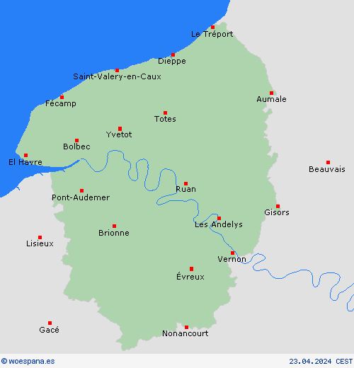 Mapa de pronóstico meteorologico