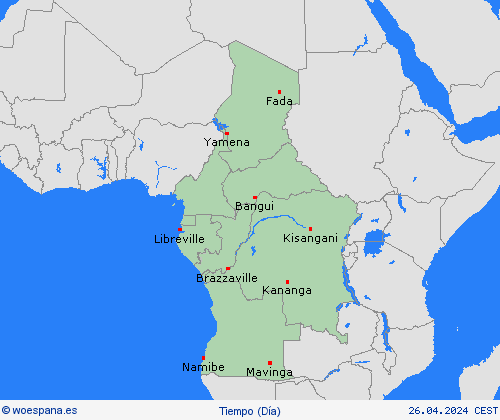 visión general  África Mapas de pronósticos