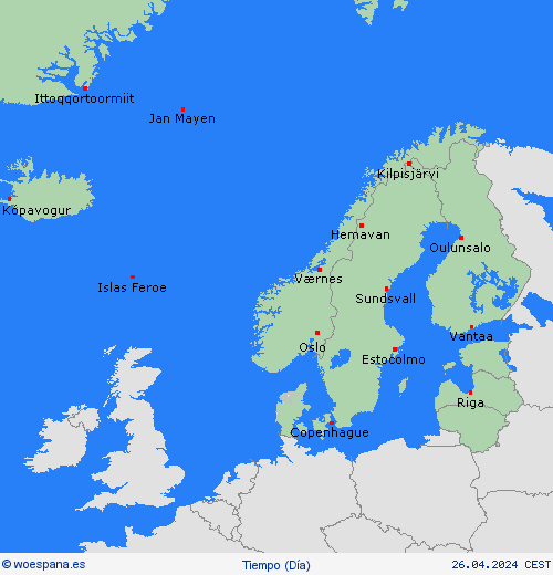 visión general  Europa Mapas de pronósticos