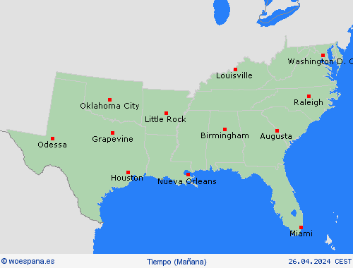 visión general  Centroamérica Mapas de pronósticos