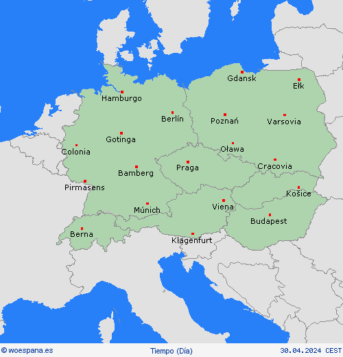 visión general  Europa Mapas de pronósticos