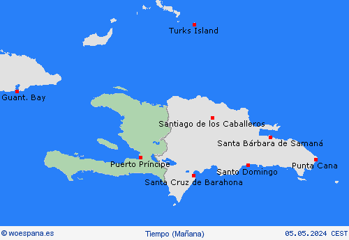 visión general Haití Centroamérica Mapas de pronósticos