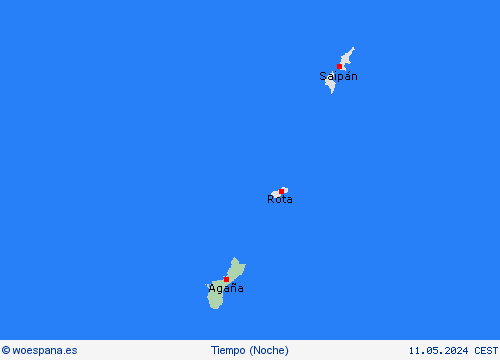 visión general Guam Oceanía Mapas de pronósticos