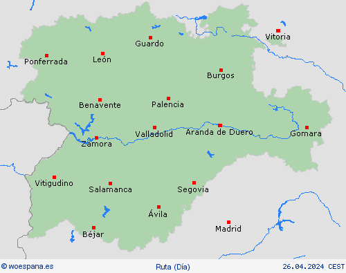 estado de la vía  España Mapas de pronósticos