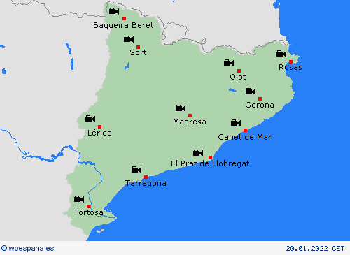 cámara web  España Mapas de pronósticos