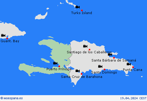 cámara web Haití Centroamérica Mapas de pronósticos
