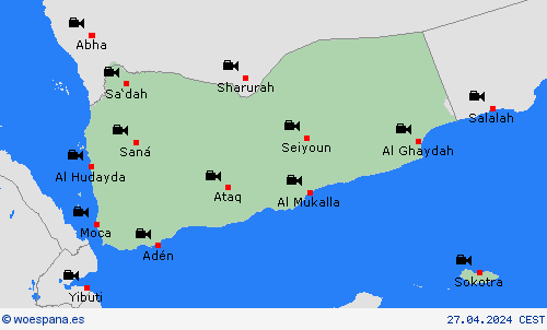 cámara web Yemen Asia Mapas de pronósticos